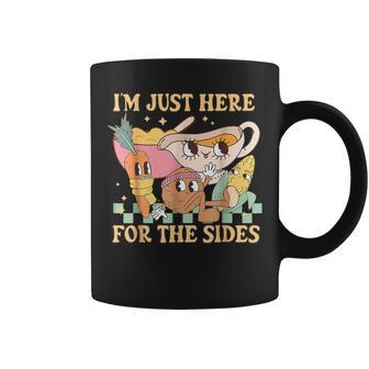 I'm Just Here For The Sides Vegetarian Vegan Thanksgiving Coffee Mug - Monsterry AU