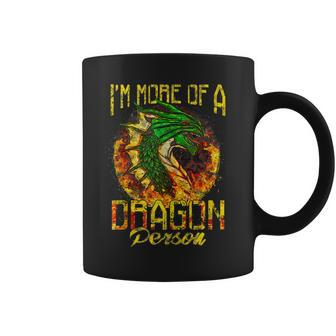 Im More Of A Dragon Person Fire Dragon Coffee Mug - Thegiftio UK