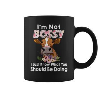 Im Not Bossy I Just Know What You Should Be Doing Cow Coffee Mug | Mazezy