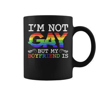 Im Not Gay Boyfriend Pride Matching Couple Rainbow Lgbtq Coffee Mug | Mazezy