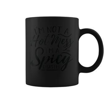 I'm Not A Hot Mess I'm A Spicy Disaster Mom Dad Coffee Mug | Mazezy CA
