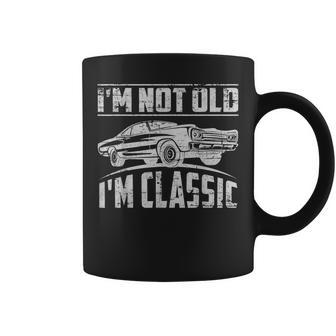 Im Not Old Im Classic Funny Classic Car Graphic Vintage Coffee Mug | Mazezy