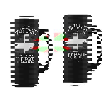 Im Not Yelling Im Basque - Funny Basque Pride Hispanic Coffee Mug | Mazezy