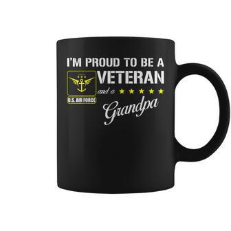 Im Proud To Be An Air Force Veteran And A Grandpa Coffee Mug | Mazezy