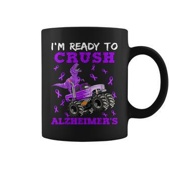 I'm Ready To Crush Alzheimer's Dinosaur Truck Boys Toddler Coffee Mug - Monsterry UK