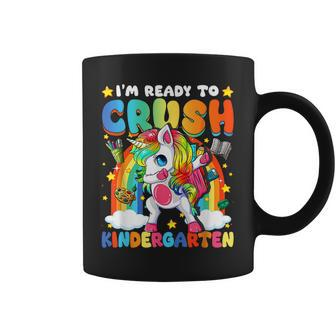 I'm Ready To Crush Kindergarten Dabbing Unicorn Cute Girls Coffee Mug - Seseable