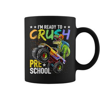 I'm Ready To Crush Preschool Dinosaur Boy First Day Of Pre-K Coffee Mug | Mazezy