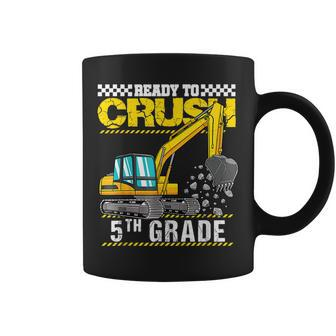 Im Ready To Crush 5Th Grade Construction Vehicle Boys Coffee Mug - Thegiftio UK