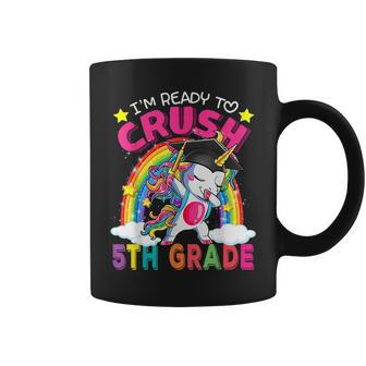 Im Ready To Crush 5Th Grade Unicorn Back To School Girls Coffee Mug - Monsterry AU