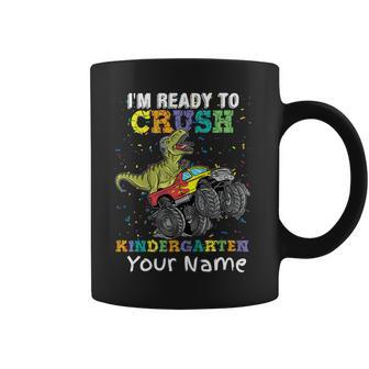 Im Ready To Crush Kindergarten Monster Truck Dinosaur Coffee Mug - Monsterry UK