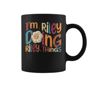 Im Riley Doing Riley Things Funny Groovy Retro Riley Coffee Mug | Mazezy UK