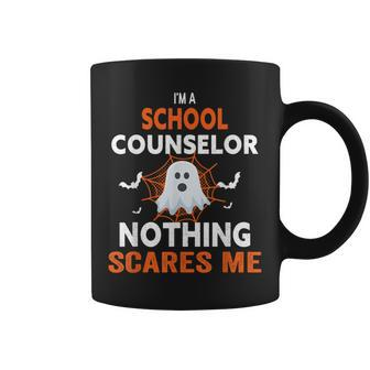 I'm A School Counselor Nothing Scares Me Halloween Coffee Mug - Monsterry UK