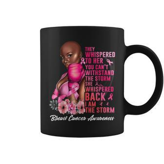 I'm The Storm Black Breast Cancer Warrior Pink Ribbon Coffee Mug - Monsterry UK