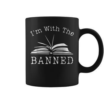 Im With The Banned Books English Teacher Librarian Coffee Mug | Mazezy