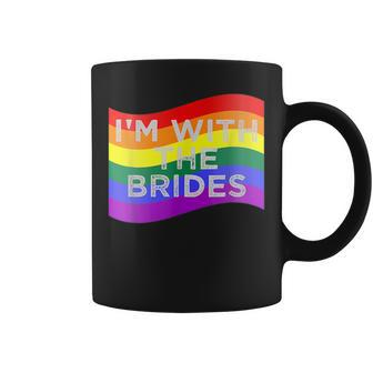 Im With The Brides Lesbian Gay Wedding Party Coffee Mug | Mazezy UK