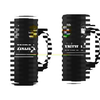 India SportSoccer Jersey Flag Football Coffee Mug | Mazezy
