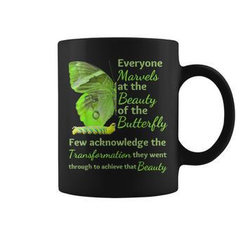 Inspirational Butterfly Transformation Mental Health Coffee Mug | Mazezy CA