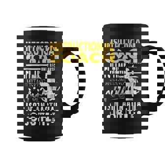 Instructional Coach Hearts Ninja Actual Job Title Coffee Mug | Mazezy