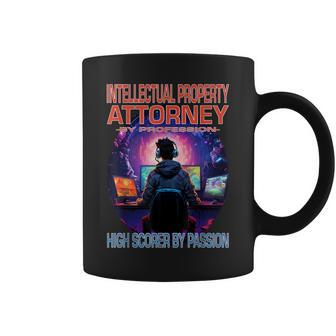 Intellectual Property Attorney Gamer Fun Pun Gaming Coffee Mug | Mazezy