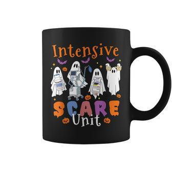 Intensive Scare Unit Boo Crew Spooky Icu Nurse Halloween Coffee Mug - Monsterry