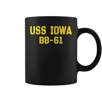 Iowa Battleship Veteran Warship Bb61 Father Grandpa Dad Son Gift For Women Coffee Mug | Mazezy