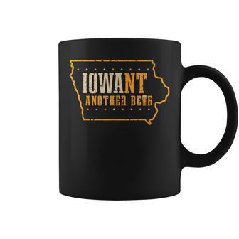 Iowa State Map I Want Another Beer Funny Drinking Drinking Funny Designs Funny Gifts Coffee Mug | Mazezy