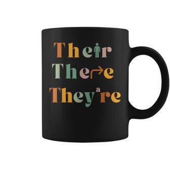 Their There They're English Teacher Gramma Police Joke Coffee Mug