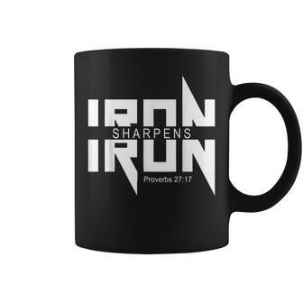 Iron Sharpens Iron Bible Jesus Faith Religious Christian Coffee Mug - Seseable