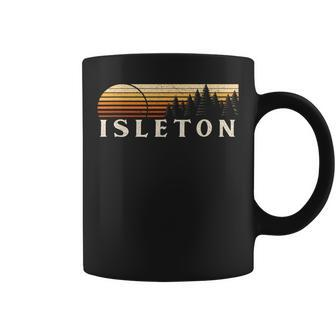 Isleton Ca Vintage Evergreen Sunset Eighties Retro Coffee Mug | Mazezy