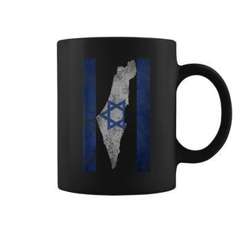 Israel Map Travel Jews Proud Jewish Israeli Flag Coffee Mug | Mazezy