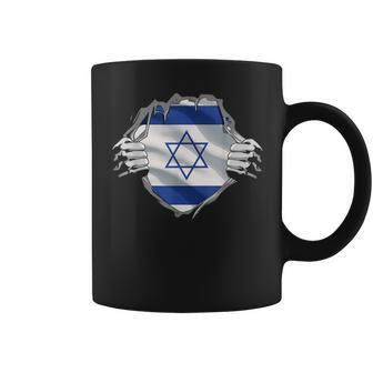 Israel Roots Flag Patriotic Israeli Heritage Patriot Day Coffee Mug | Mazezy
