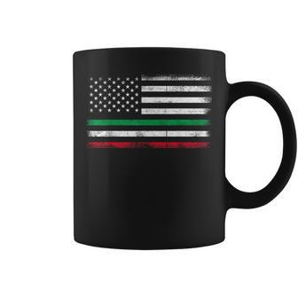 Italian American Flag Italy Flag Coffee Mug | Mazezy