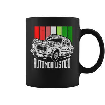 Italian Automotive With Italy Flag Colors Auto Classic Cars Coffee Mug | Mazezy