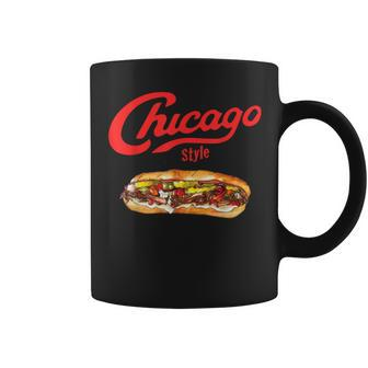 Italian Beef Sandwich Chicago Food Mens Coffee Mug | Mazezy