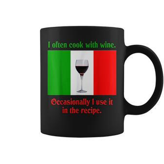 Italian Cooking Wine Coffee Mug | Mazezy