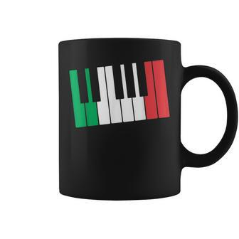 Italian Flag Piano Pianist Music Teacher Musician Coffee Mug | Mazezy