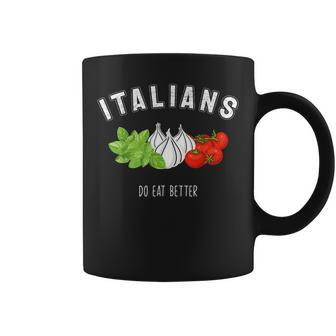 Italian Food Ingredients Italy Flag Italia Fun Pun Men Women Coffee Mug | Mazezy