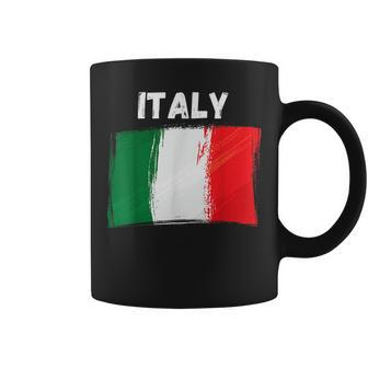 Italy Flag Holiday Vintage Grunge Italian Flag Coffee Mug | Mazezy