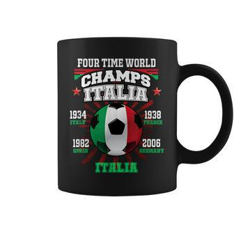Italy Football With Cup Years For Italia Soccer Fans Coffee Mug | Mazezy