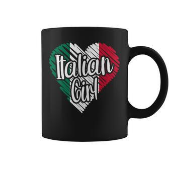 Italy For Girl Italian Heart Flag For Italia Coffee Mug - Monsterry DE