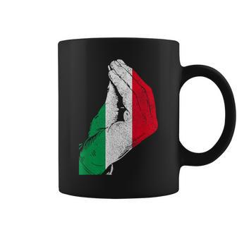 Italy Hand Gesture Italia Italian Flag Pride Funny Coffee Mug - Seseable