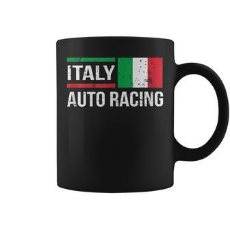Italy Italian Flag Formula Car Auto Racing Race Fan Coffee Mug | Mazezy