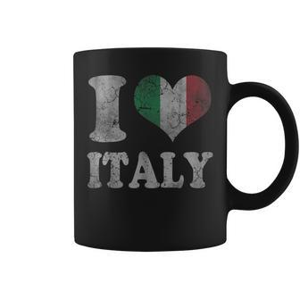 Italy Italian Flag Love Heart Italia Italiano Coffee Mug | Mazezy