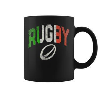 Italy Rugby Italian Athletic Varsity Crew Flag Colors Coffee Mug | Mazezy