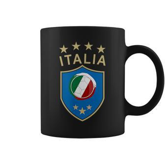 Italy Soccer Italian Italia Flag Football Player Coffee Mug | Mazezy