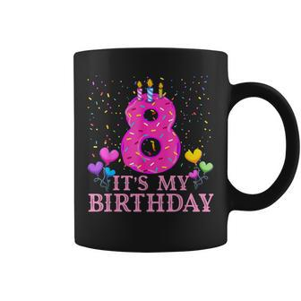 It's My 8Th Birthday Sweet Donut Happy 8 Year Old Coffee Mug | Mazezy AU