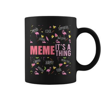 Its A Meme Thing Funny Sayings Grandma Flamingo Coffee Mug | Mazezy