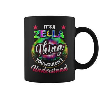 Its A Zella Thing Nostalgia Tie Dye 60S 70S Zella Name 70S Vintage Designs Funny Gifts Coffee Mug | Mazezy