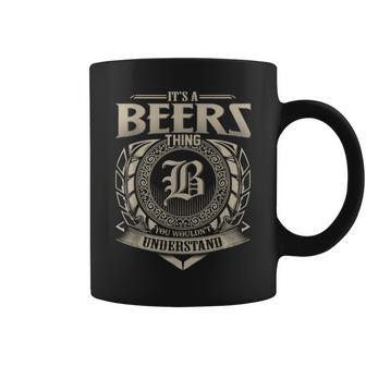 It's A Beers Thing You Wouldn't Understand Name Vintage Coffee Mug - Seseable