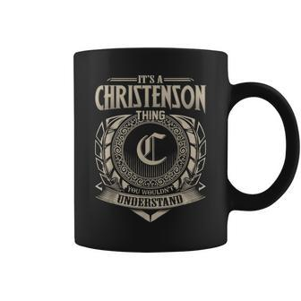 It's A Christenson Thing You Wouldnt Understand Name Vintage Coffee Mug - Seseable